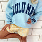 LULU MAC | Butter/Light Blue Small Polka Dot Shorts