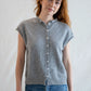 Piper Vest Cardigan - Heather Grey