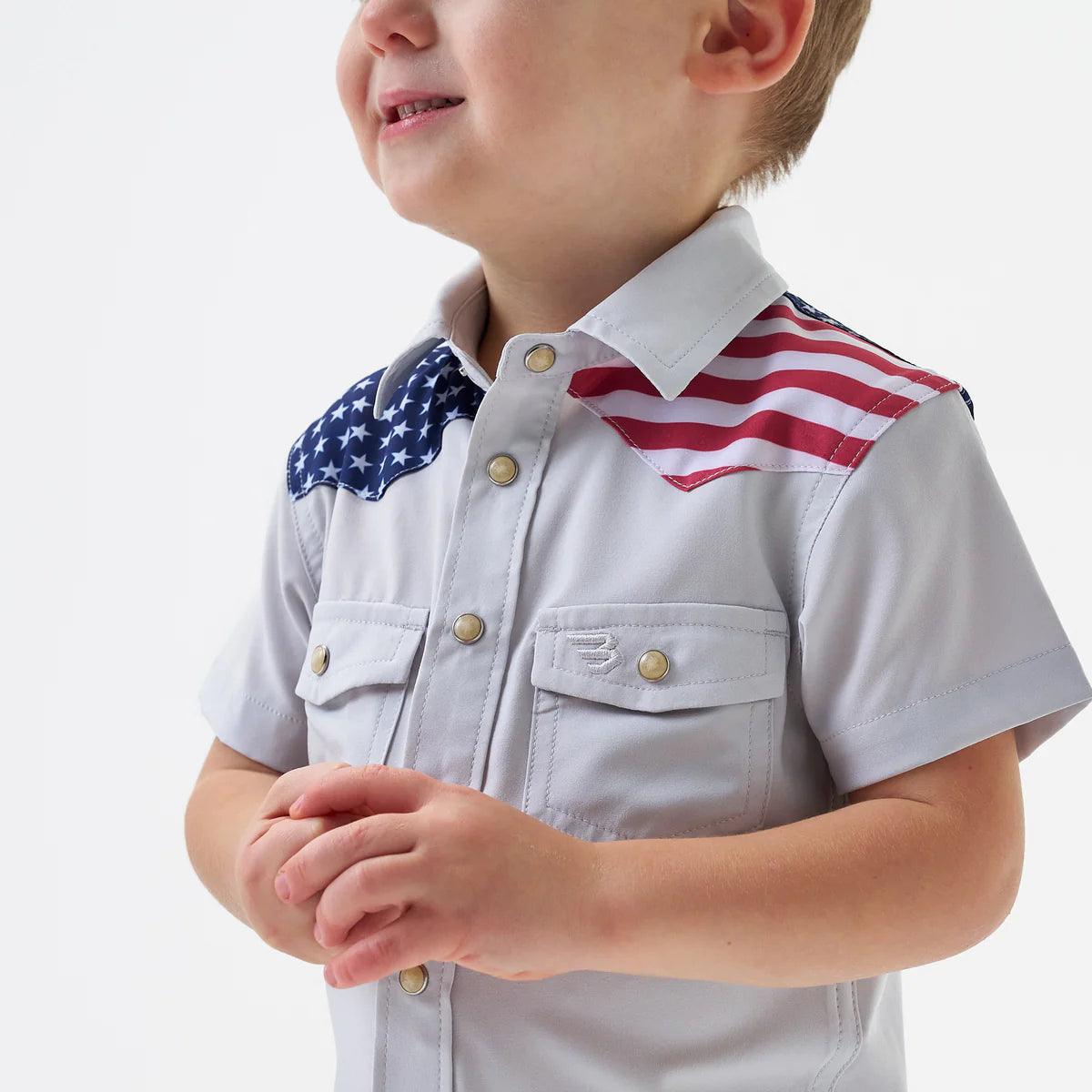 Boys Burlebo Performance Western Shirt - All American