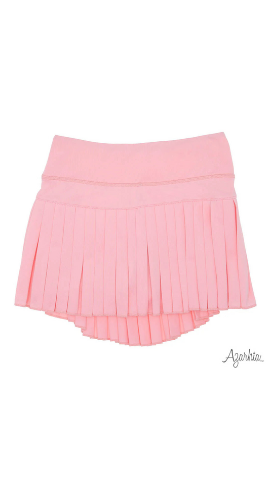 Mini Pleated Skort | Solid Pink