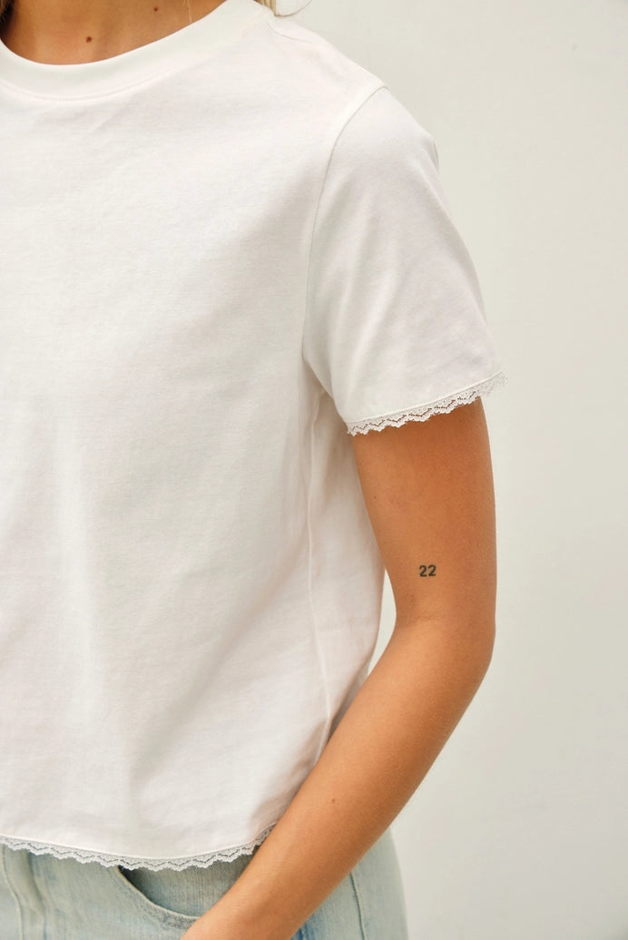Lacey Tee - Ivory