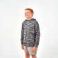 Boys Burlebo Performance Hoodie - Tiger Stripe Camo - Wetland