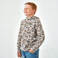 Boys Burlebo Thermal Hoodie - Classic Deer Camo
