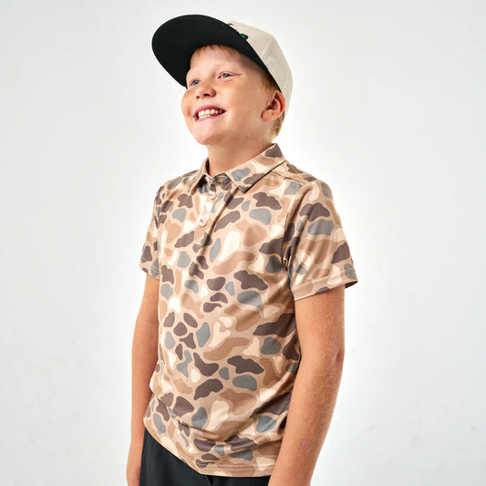 Boys Burlebo Pintail Camo Polo