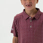 Boys Burlebo Texas Maroon Polo