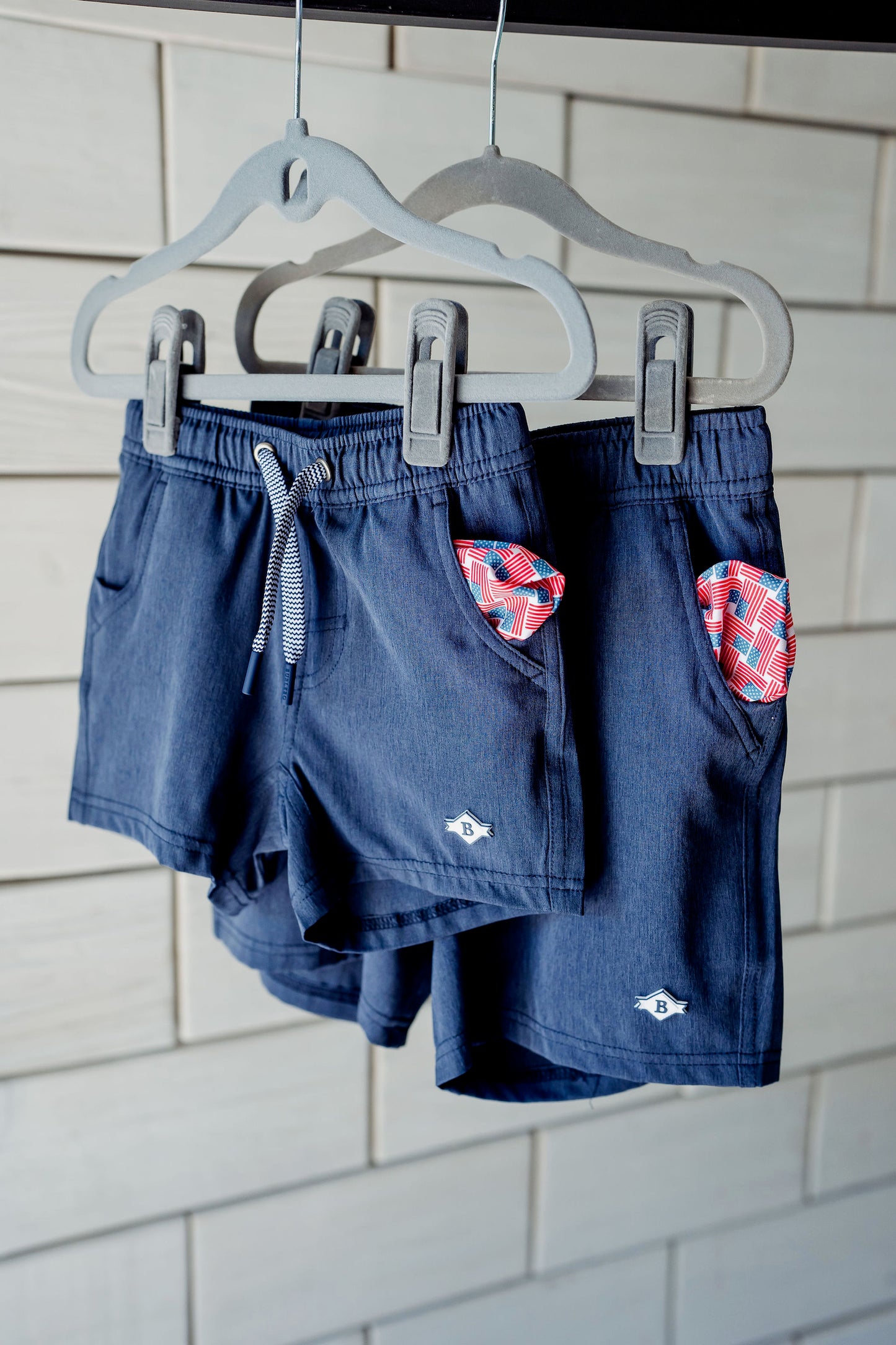 Toddler Burlebo Athletic Shorts - Heather Navy