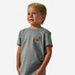 Boys Burlebo Camo Duck Dogs Tee - Dark Heather Gray