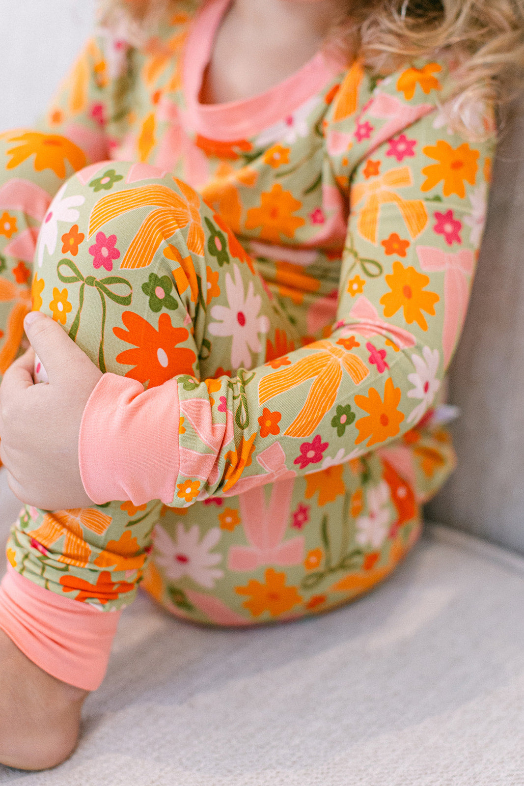 Poppy Kids Co. Fall Flowers PJ Set