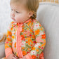 Poppy Kids Co. Fall Flowers Ruffle Romper