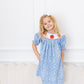 Poppy Kids Co. Blue Apple Dress