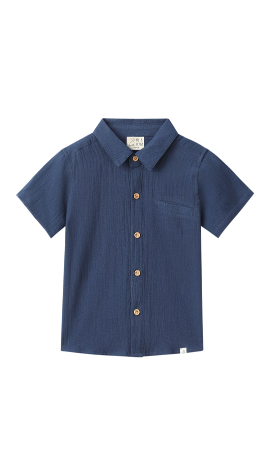 Newport Woven Shirt | Navy
