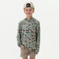 Boys Burlebo Performance Hoodie - Retro Duck Camo
