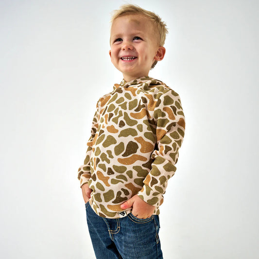 Boys Burlebo Thermal Hoodie - Venado Camo