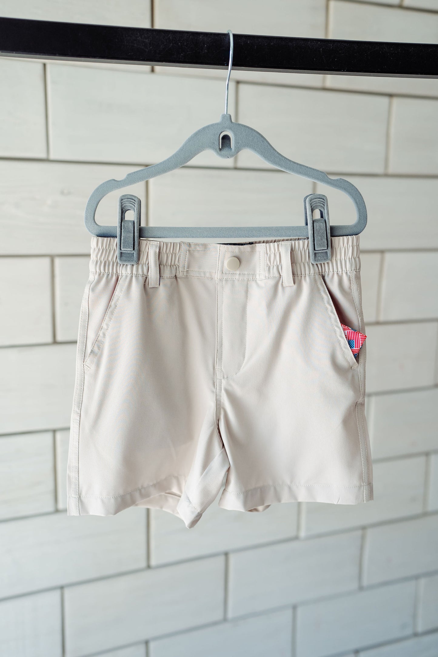 Boys Burlebo Everyday Shorts - Light Khaki