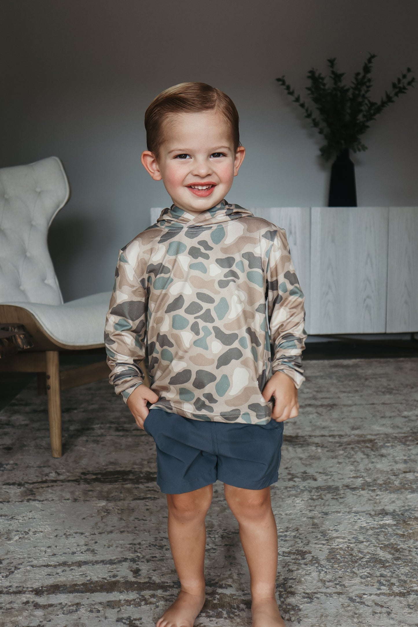 Toddler Burlebo Performance Hoodie - Pintail Camo