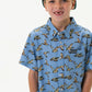 Boys Burlebo Blue Jumbo Mallards Button Up