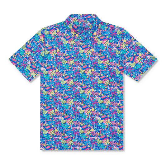 Chubbies Youth Performance Polo - The Tropical Bunch