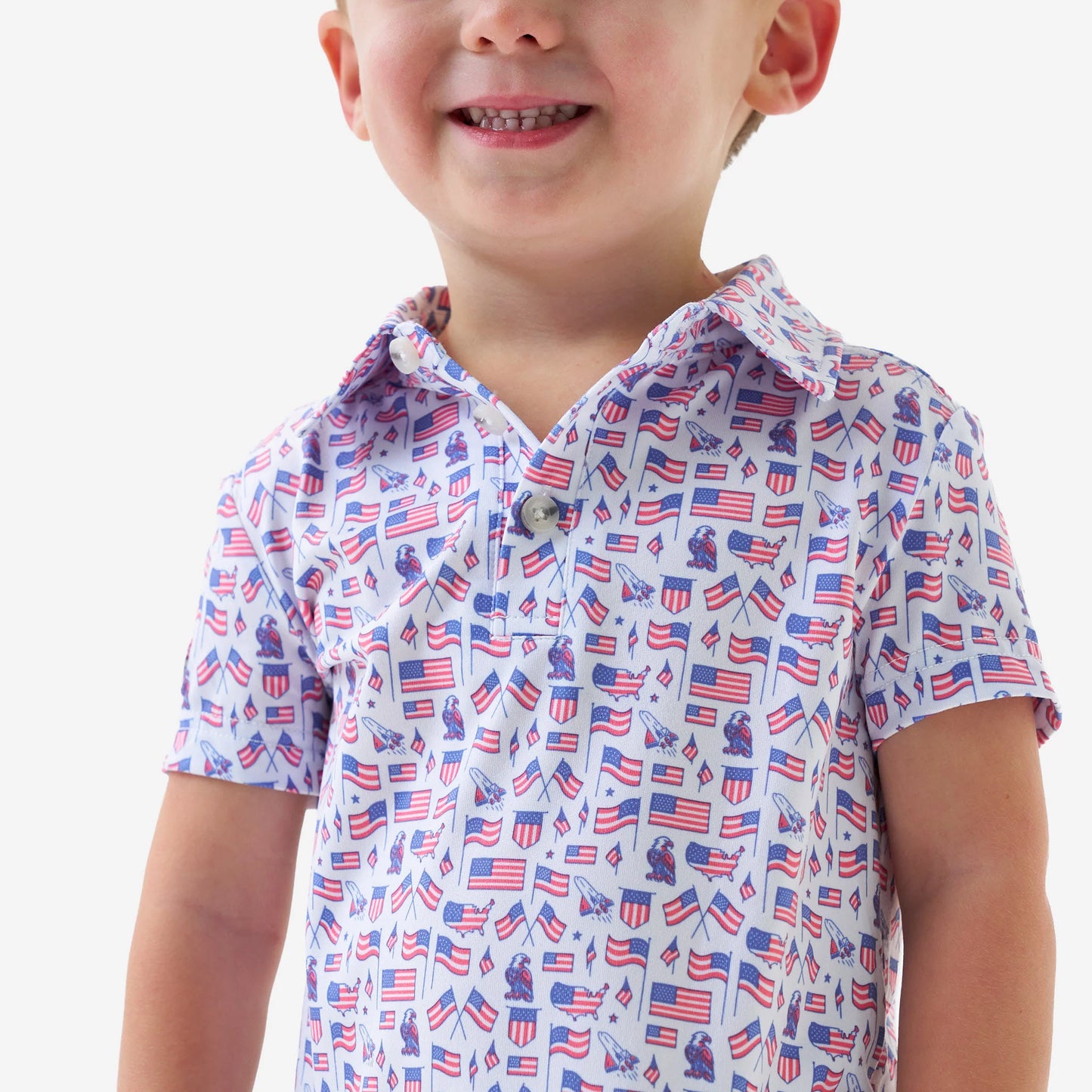 Boys Burlebo Old Glory Polo
