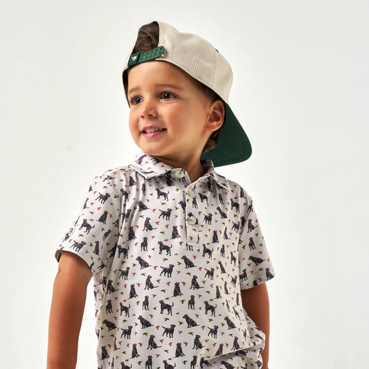 Toddler Burlebo Ducks & Dogs Polo
