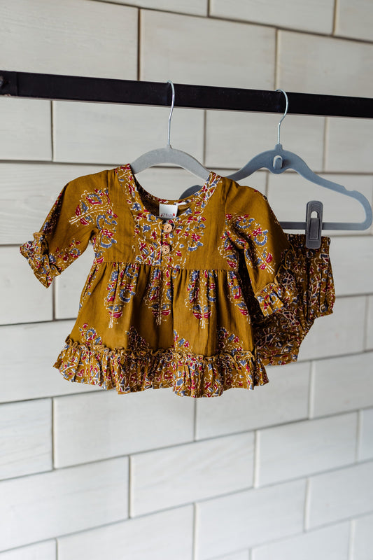 Floral Market Baby Dress + Bloomers