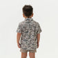 Boys Burlebo Classic Deer Camo Button Up