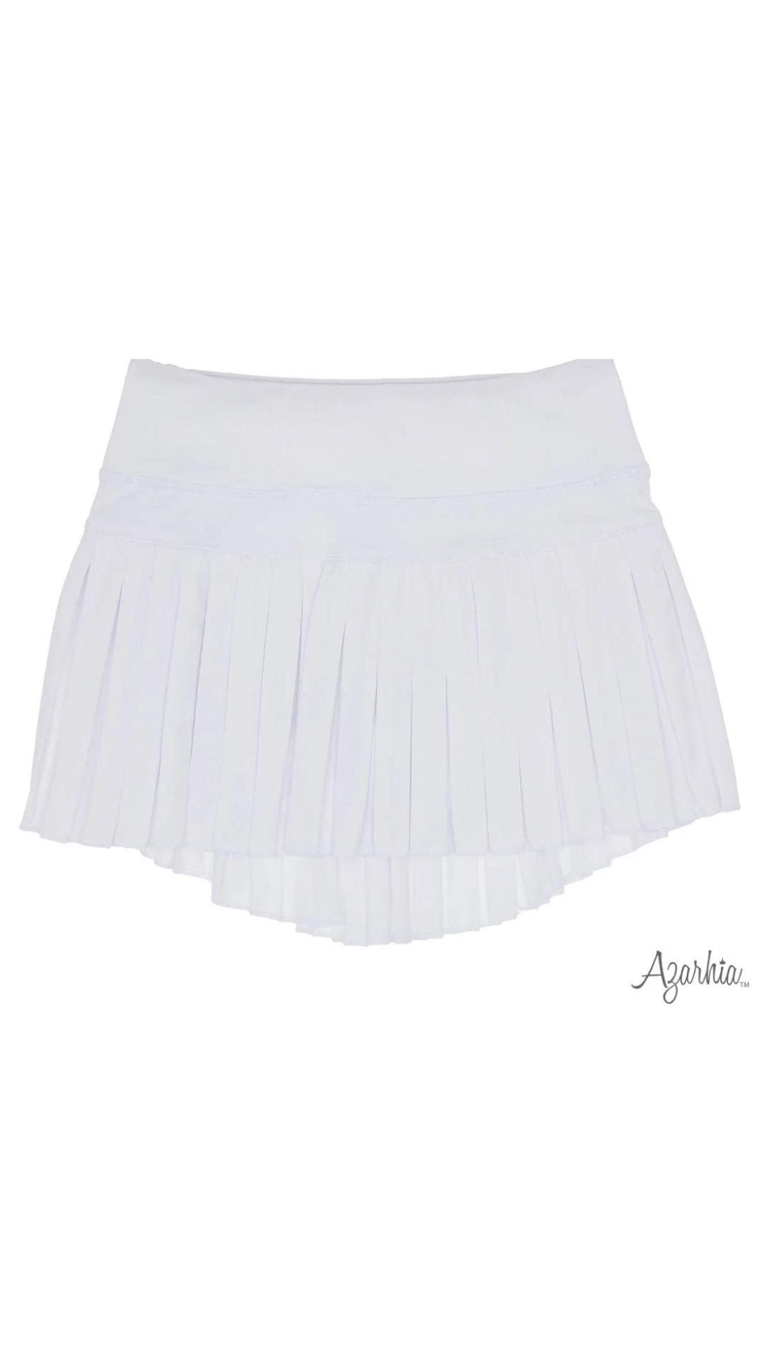 Mini Pleated Skort | Solid White