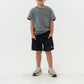Boys Burlebo Athletic Shorts - Black Camo