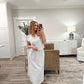 Striped Knit Top & Skirt Set