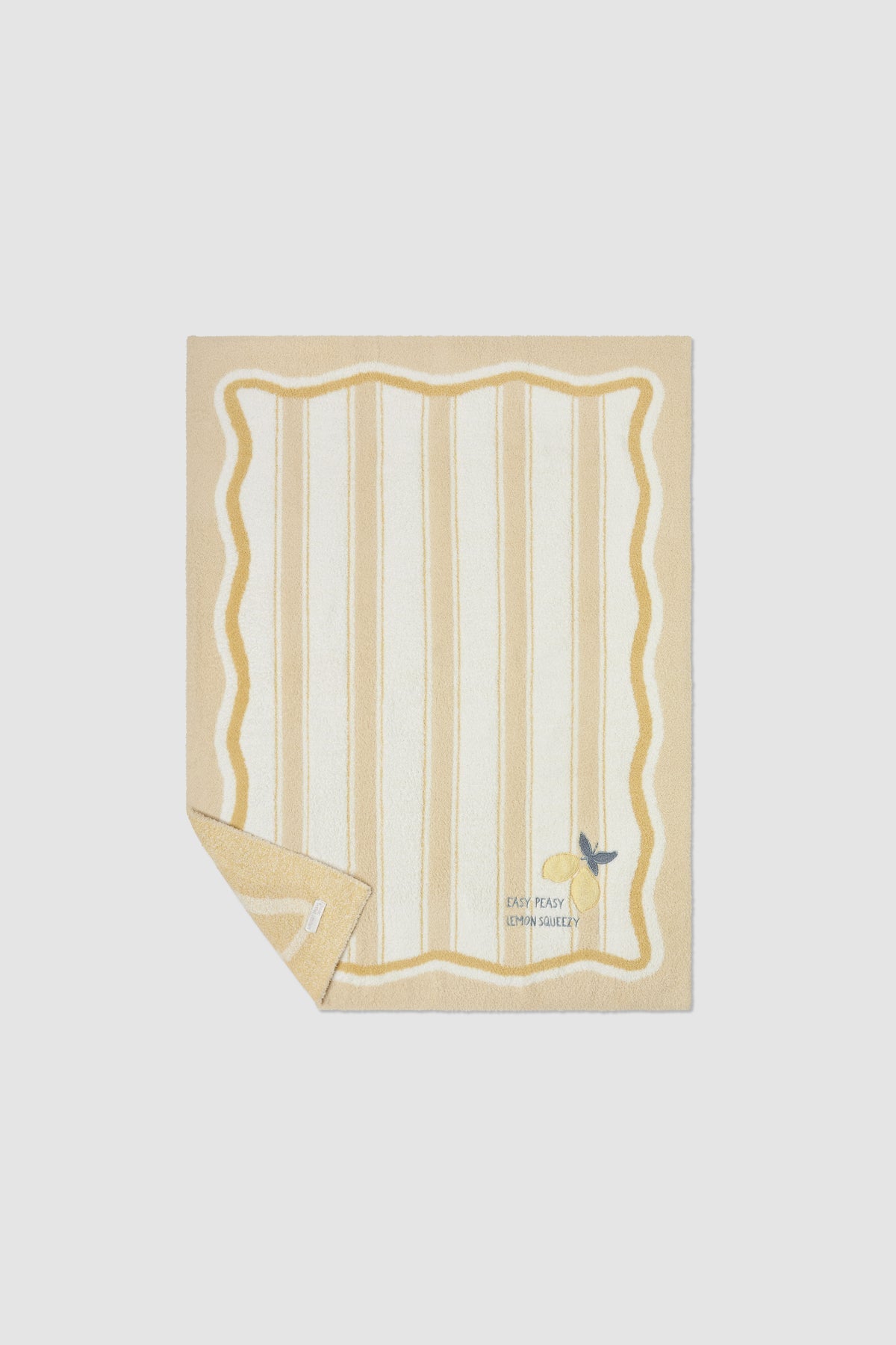 Barefoot Dreams CozyChic Lemon Stroller Blanket