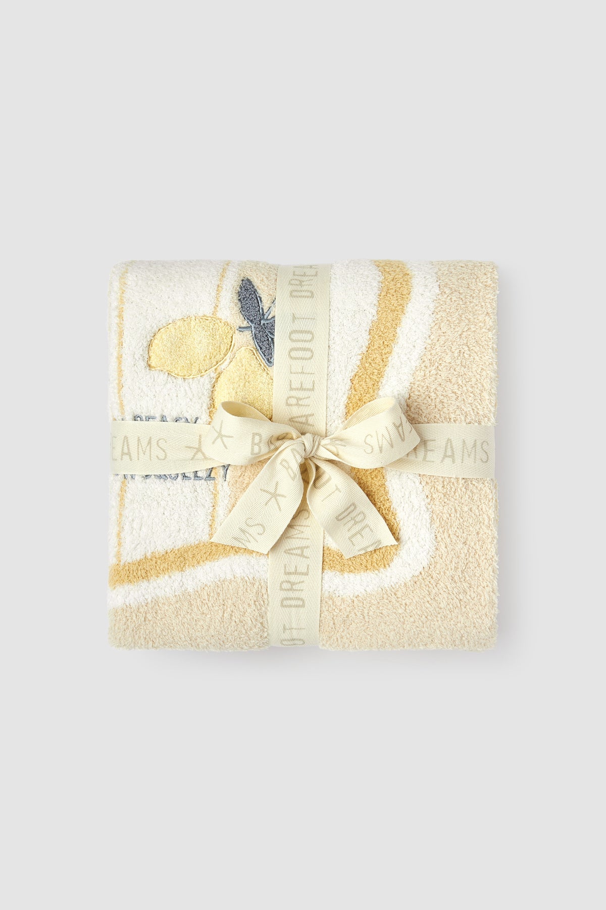 Barefoot Dreams CozyChic Lemon Stroller Blanket