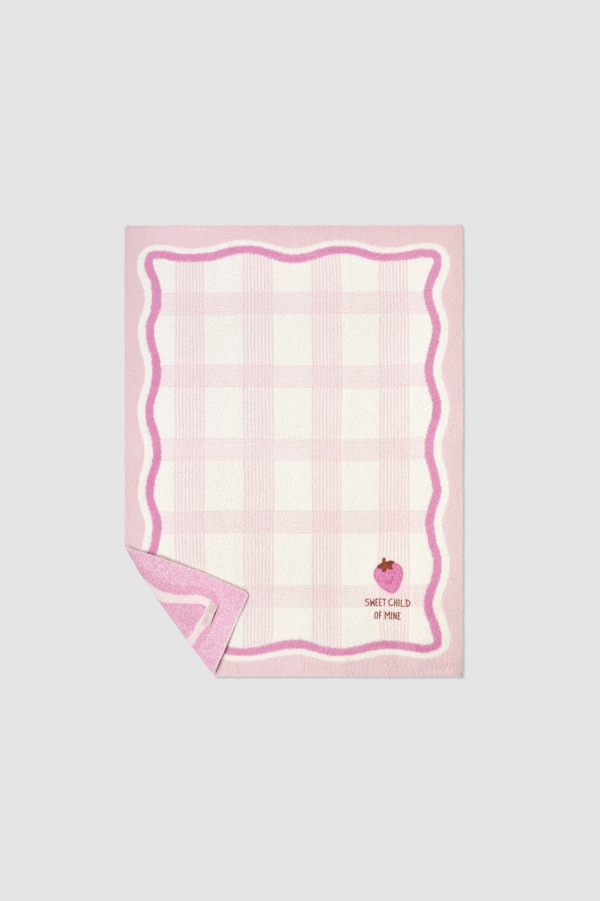 Barefoot Dreams CozyChic Strawberry Stroller Blanket