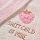 Barefoot Dreams CozyChic Strawberry Stroller Blanket