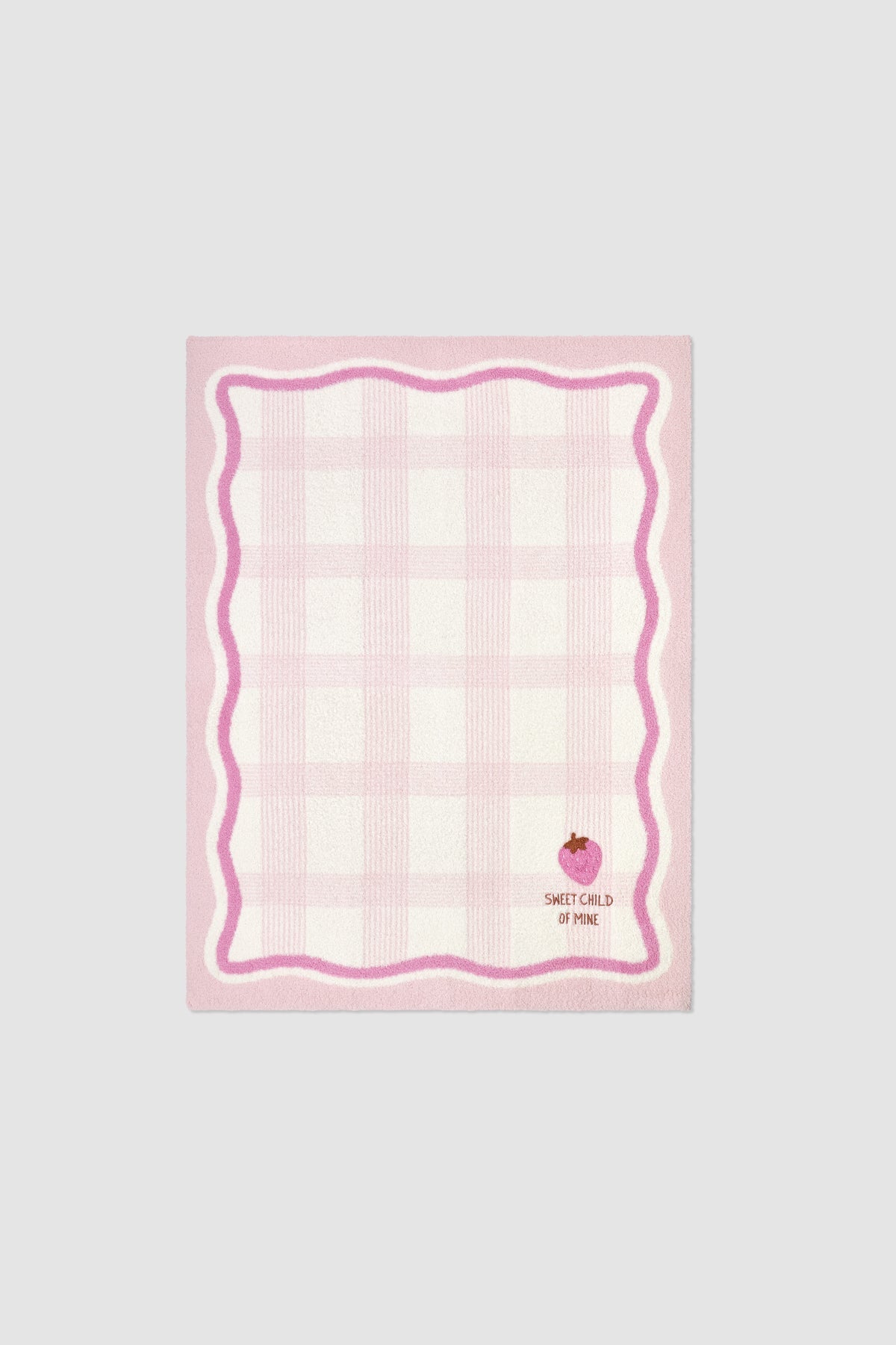 Barefoot Dreams CozyChic Strawberry Stroller Blanket
