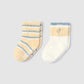 Barefoot Dreams CozyChic Lite Baby Stripe Sock Set | Canary Multi