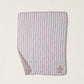 Organic Cotton Double Cloth Stripe Toddler Quilt - Faded Rose
