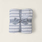 Organic Cotton Double Cloth Stripe Toddler Quilt - Moonwater