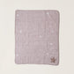 Organic Cotton Double Cloth Starry Night Toddler Quilt - Faded Rose