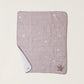 Organic Cotton Double Cloth Starry Night Toddler Quilt - Faded Rose