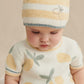 Barefoot Dreams CozyChic Lite Baby Lemon Stripe Beanie