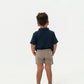 Toddler Burlebo Navy Stars & Stripes Polo