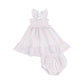 Angel Dear Ogee Floral Smocked Ruffle Sundress