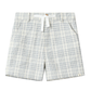 Crew Woven Shorts | Chambray/Cream Plaid