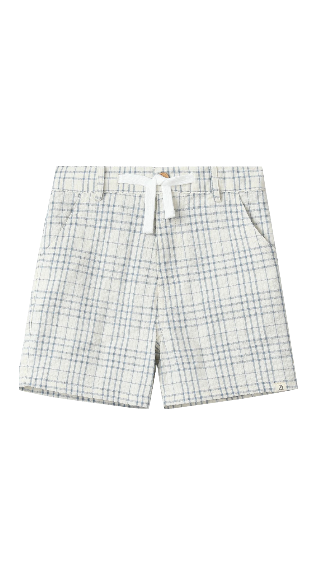 Crew Woven Shorts | Chambray/Cream Plaid