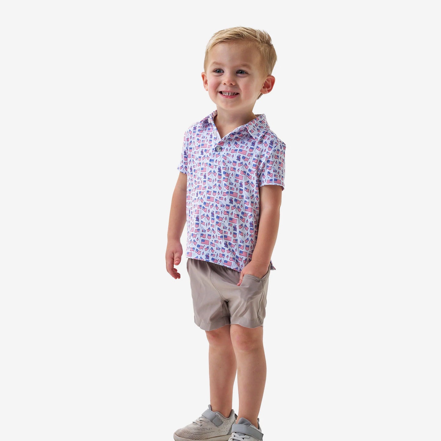 Boys Burlebo Old Glory Polo