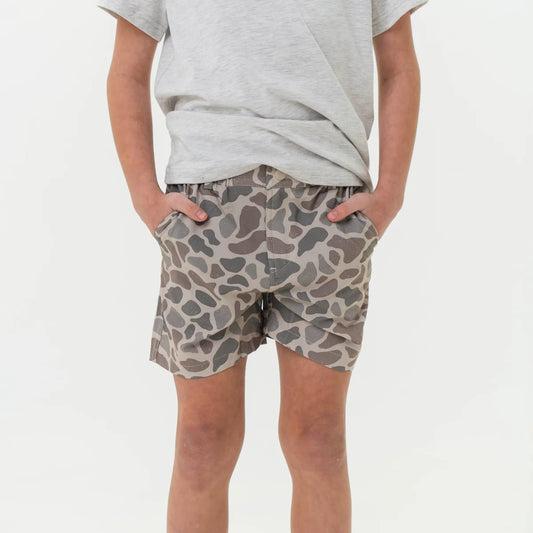 Boys Burlebo Everyday Shorts - Classic Deer Camo