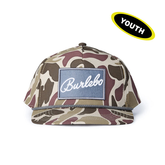 Boys Burlebo Grey Patch Rope Hat