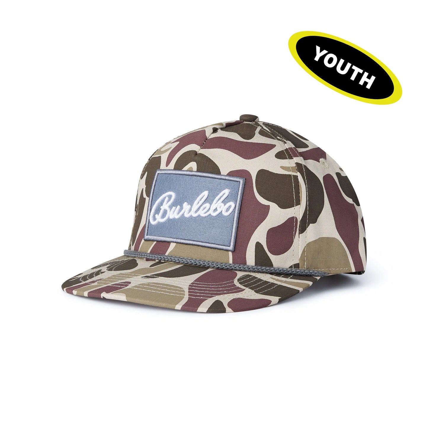 Boys Burlebo Grey Patch Rope Hat