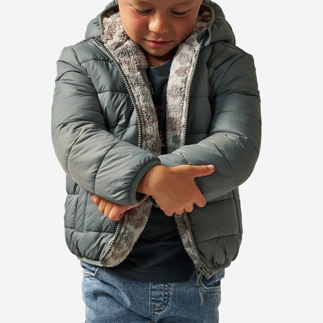 Boys Burlebo Mountain Fleece Hoodie Jacket - Classic Deer Camo