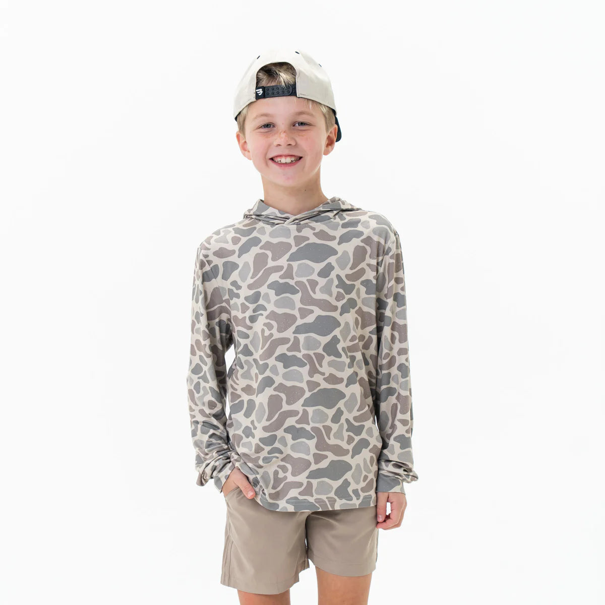 Boys Burlebo Performance Hoodie - Classic Deer Camo