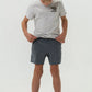 Boys Burlebo Athletic Shorts - Grizzly Gray